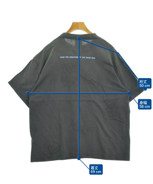 SAINT MICHAEL（セントマイケル）Tシャツ・カットソー グレー サイズ:L メンズ/2200619847098