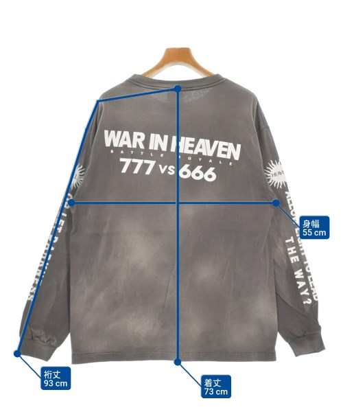 SAINT MICHAEL（セントマイケル）Tシャツ・カットソー グレー サイズ:L メンズ/2200602972288