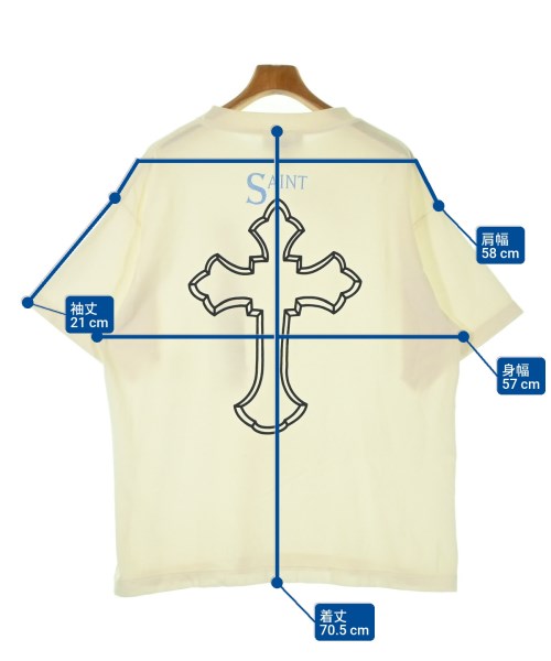 SAINT MICHAEL（セントマイケル）Tシャツ・カットソー 白 サイズ:L メンズ/2200672856068