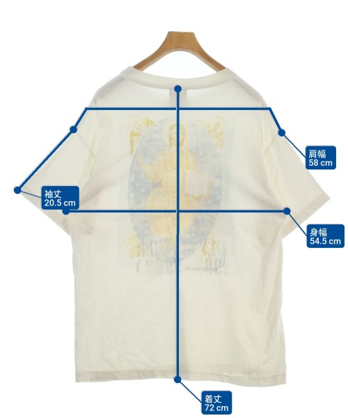 SAINT MICHAEL（セントマイケル）Tシャツ・カットソー 白 サイズ:L メンズ/2200676017038
