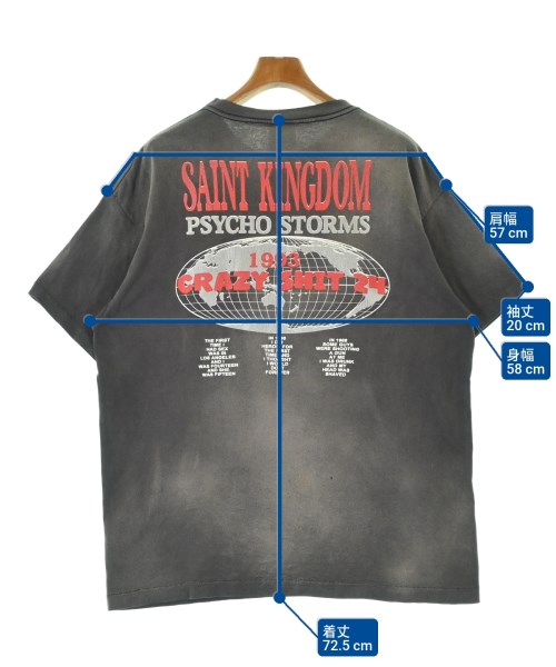 SAINT MICHAEL（セントマイケル）Tシャツ・カットソー グレー サイズ:L メンズ/2200677312019