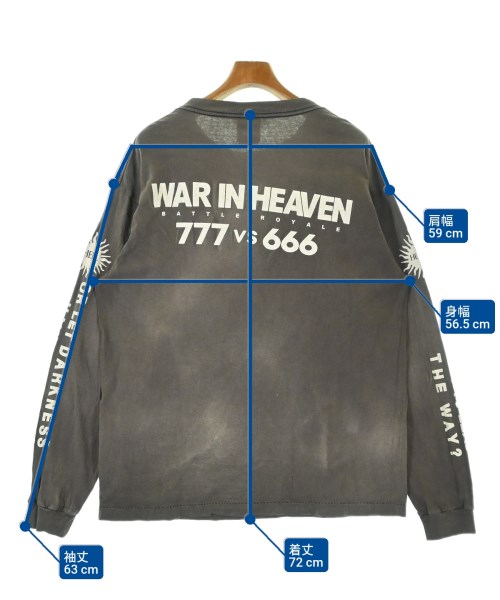 SAINT MICHAEL（セントマイケル）Tシャツ・カットソー グレー サイズ:L メンズ/2200679587453