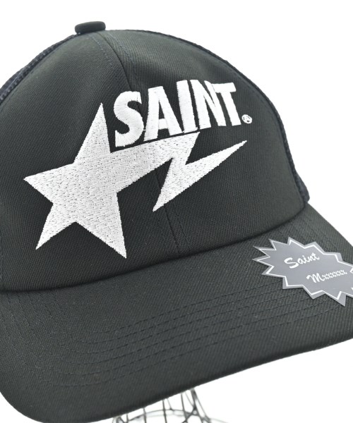 SAINT MICHAEL（セントマイケル）キャップ 黒 サイズ:F メンズ/2200679587484