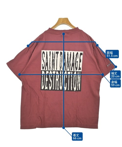SAINT MICHAEL（セントマイケル）Tシャツ・カットソー 赤 サイズ:M メンズ/2200700288403