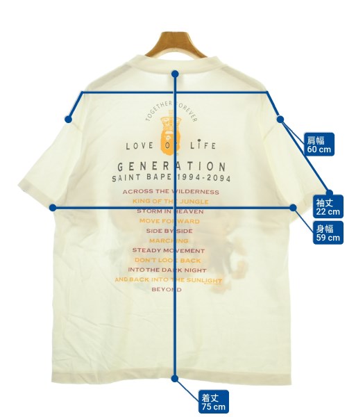 SAINT MICHAEL（セントマイケル）Tシャツ・カットソー 白 サイズ:M メンズ/2200658917028