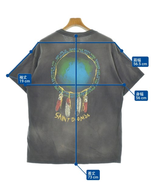 SAINT MICHAEL（セントマイケル）Tシャツ・カットソー グレー サイズ:L メンズ/2200661211052