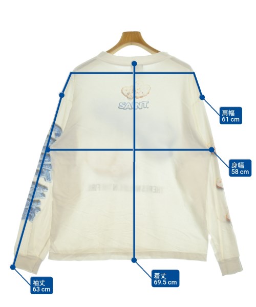 SAINT MICHAEL（セントマイケル）Tシャツ・カットソー 白 サイズ:M メンズ/2200662267027