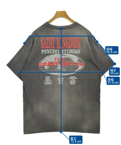 SAINT MICHAEL（セントマイケル）Tシャツ・カットソー グレー サイズ:L メンズ/2200716712053