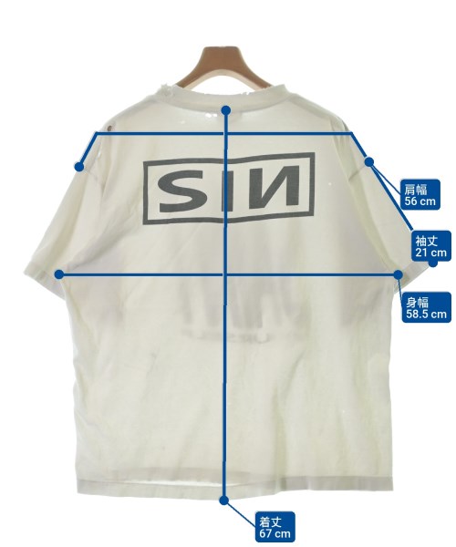 SAINT MICHAEL（セントマイケル）Tシャツ・カットソー 白 サイズ:L メンズ/2200647585122