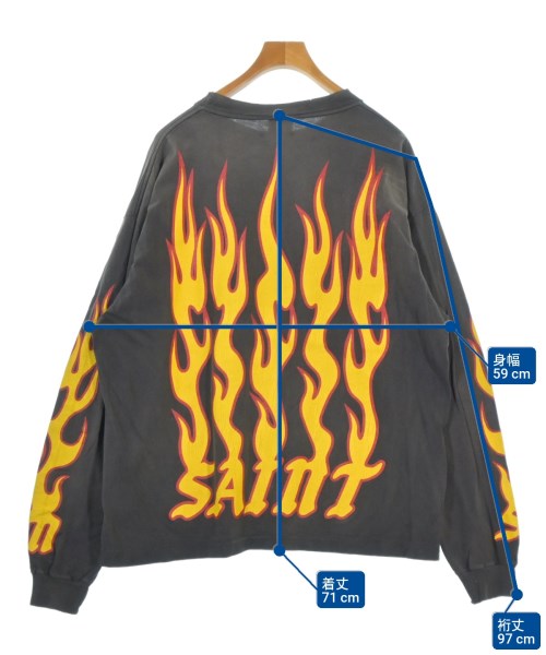 SAINT MICHAEL（セントマイケル）Tシャツ・カットソー グレー サイズ:XL メンズ/2200652452426