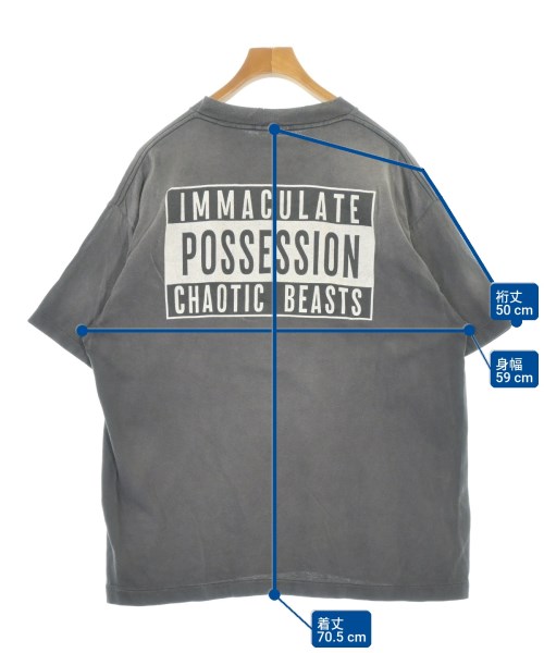 SAINT MICHAEL（セントマイケル）Tシャツ・カットソー グレー サイズ:L メンズ/2200700318100