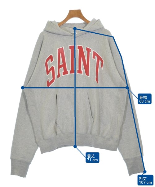 SAINT MICHAEL（セントマイケル）パーカー グレー サイズ:XL メンズ/2200704128040