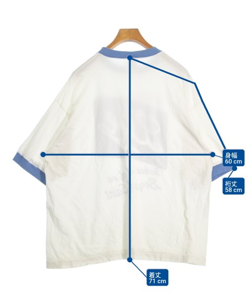 SAINT MICHAEL（セントマイケル）Tシャツ・カットソー 白 サイズ:XL