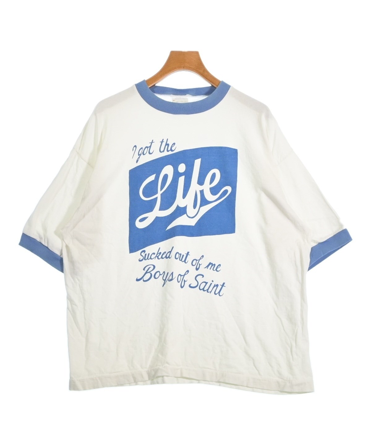 SAINT MICHAEL（セントマイケル）Tシャツ・カットソー 白 サイズ:XL
