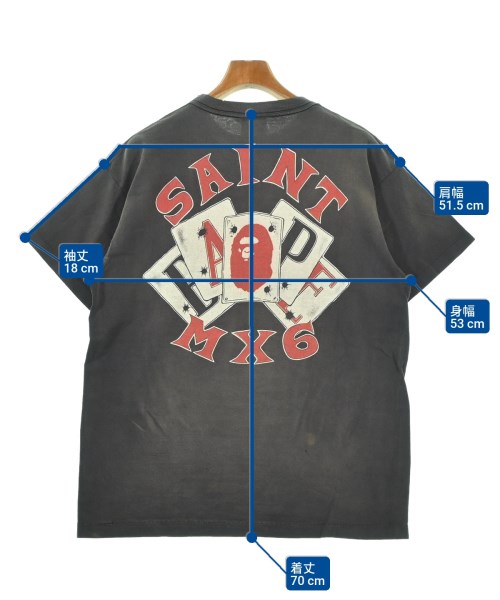 SAINT MICHAEL（セントマイケル）Tシャツ・カットソー グレー サイズ:M メンズ/2200662486206