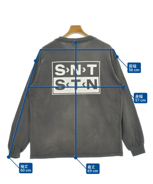 SAINT MICHAEL（セントマイケル）Tシャツ・カットソー グレー サイズ:L メンズ/2200655745020