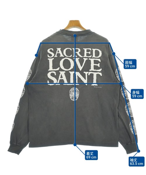 SAINT MICHAEL（セントマイケル）Tシャツ・カットソー グレー サイズ:L メンズ/2200655745082