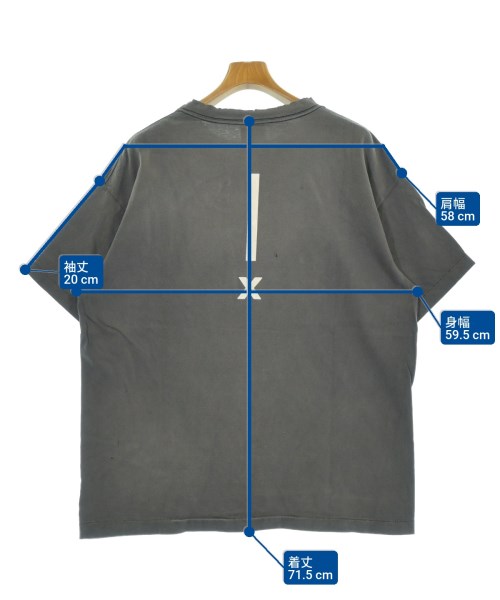 SAINT MICHAEL（セントマイケル）Tシャツ・カットソー グレー サイズ:XL メンズ/2200660624280