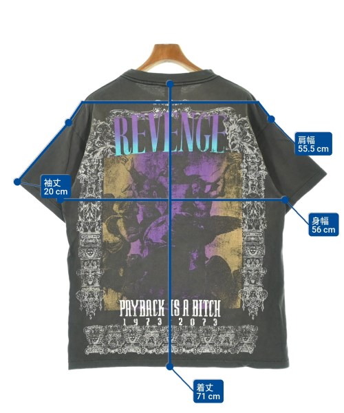 SAINT MICHAEL（セントマイケル）Tシャツ・カットソー グレー サイズ:L メンズ/2200665656644
