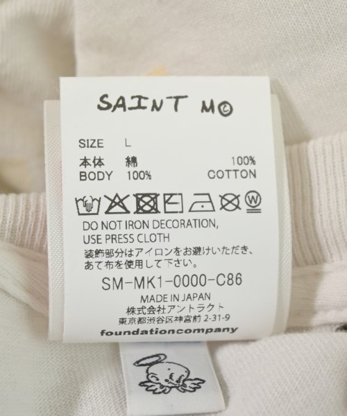 SAINT MICHAEL（セントマイケル）Tシャツ・カットソー 白 サイズ:L メンズ/2200729279079