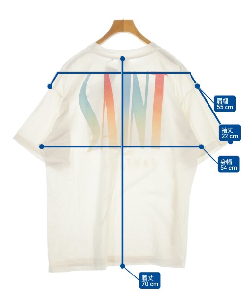 SAINT MICHAEL（セントマイケル）Tシャツ・カットソー 白 サイズ:L メンズ/2200729279079
