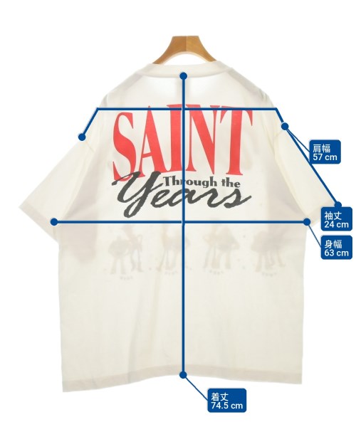 SAINT MICHAEL（セントマイケル）Tシャツ・カットソー 白 サイズ:XL メンズ/2200720384031