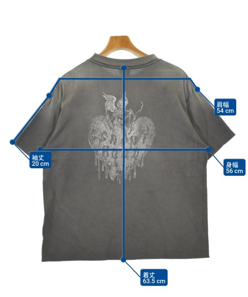 SAINT MICHAEL（セントマイケル）Tシャツ・カットソー グレー サイズ:S メンズ/2200722064047