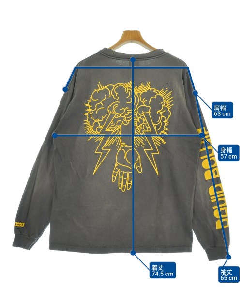 SAINT MICHAEL（セントマイケル）Tシャツ・カットソー グレー サイズ:XL メンズ/2200683382037