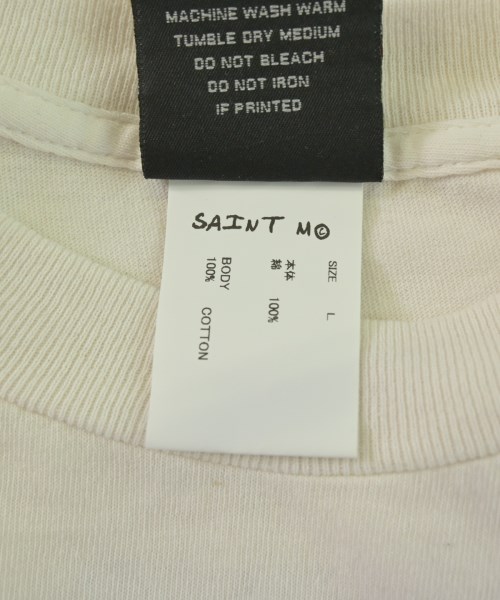 SAINT MICHAEL（セントマイケル）Tシャツ・カットソー 白 サイズ:L メンズ/2200672788123