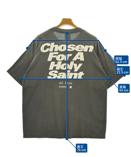 SAINT MICHAEL（セントマイケル）Tシャツ・カットソー グレー サイズ:L メンズ/2200672788161