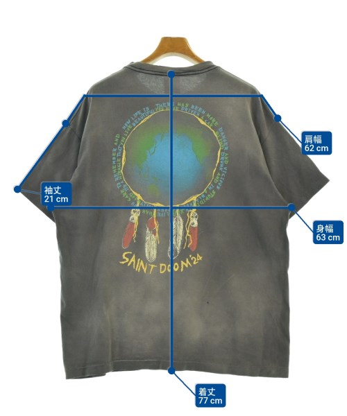 SAINT MICHAEL（セントマイケル）Tシャツ・カットソー グレー サイズ:XL メンズ/2200689003035