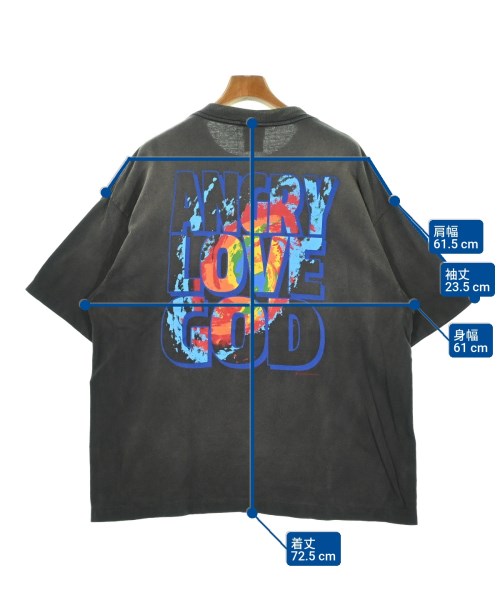 SAINT MICHAEL（セントマイケル）Tシャツ・カットソー 黒 サイズ:XL メンズ/2200689726088