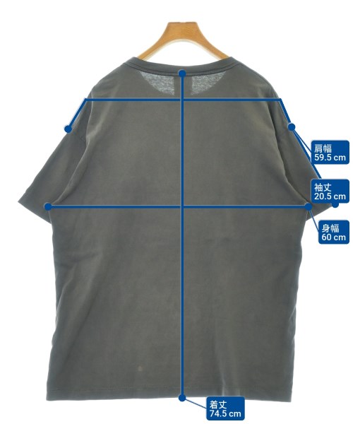 SAINT MICHAEL（セントマイケル）Tシャツ・カットソー グレー サイズ:XL メンズ/2200691372020