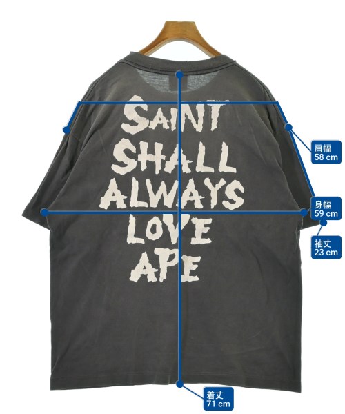 SAINT MICHAEL（セントマイケル）Tシャツ・カットソー グレー サイズ:L メンズ/2200692574034