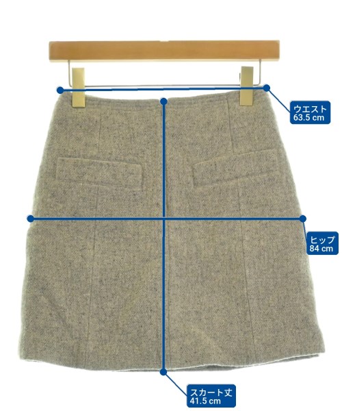 SAND BEIGE（サンドベージュ）ミニスカート グレー サイズ:XS レディース/2200724747023