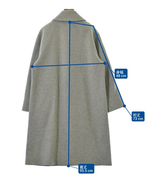 SANyOCOAT（サンヨーコート）チェスターコート グレー サイズ:36(S位) レディース/2200725005016