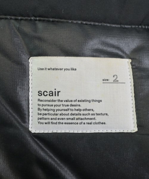 scair（スケアー）ダウンジャケット/ダウンベスト 黒 サイズ:2(M位) メンズ/2200638893038