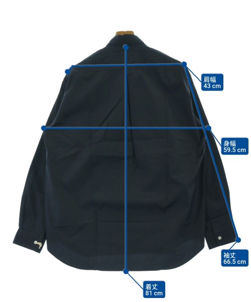 SILVER AND GOLD GENERAL MERCHANDISE（シルバーアンドゴールドジェネラルマーチャンダイズ）カジュアルシャツ 紺 サイズ:XL メンズ/2200640695033