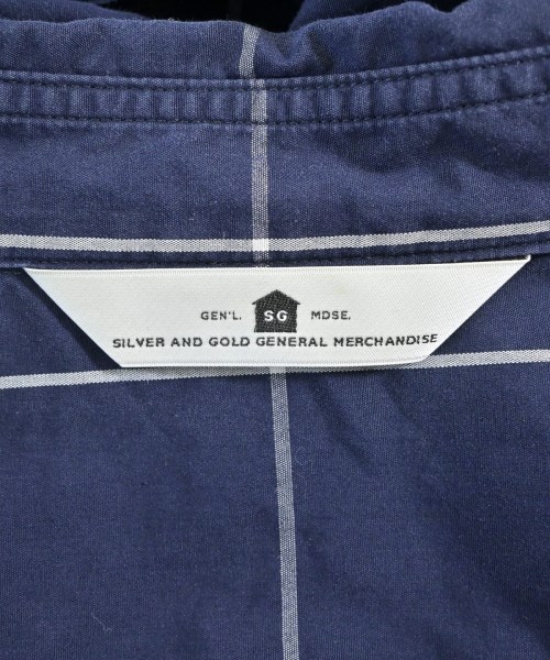 SILVER AND GOLD GENERAL MERCHANDISE（シルバーアンドゴールドジェネラルマーチャンダイズ）カジュアルシャツ 紺 サイズ:-(XXL位) メンズ/2200670451128