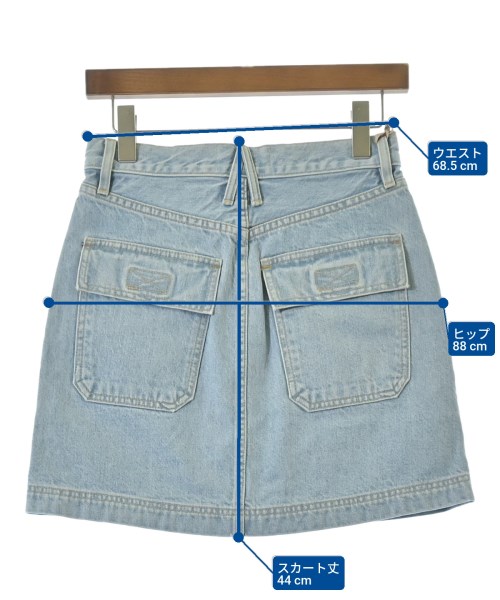 SLVRLAKE（シルバーレイク）ミニスカート 青 サイズ:25(S位) レディース/2200631184263