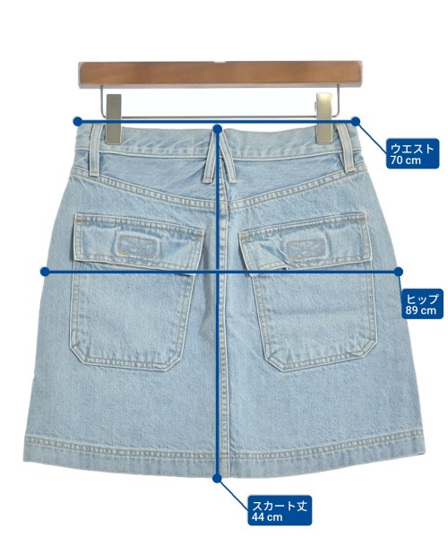 SLVRLAKE（シルバーレイク）ミニスカート 青 サイズ:26(M位) レディース/2200631184522