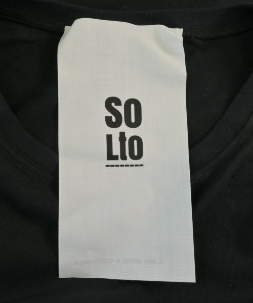 SOLTO（ソルト）Tシャツ・カットソー 黒 サイズ:M レディース/2200665813047