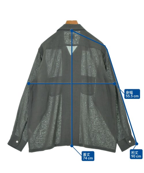 the conspires（ザコンスパイアーズ）カジュアルシャツ グレー サイズ:L メンズ/2200648518013