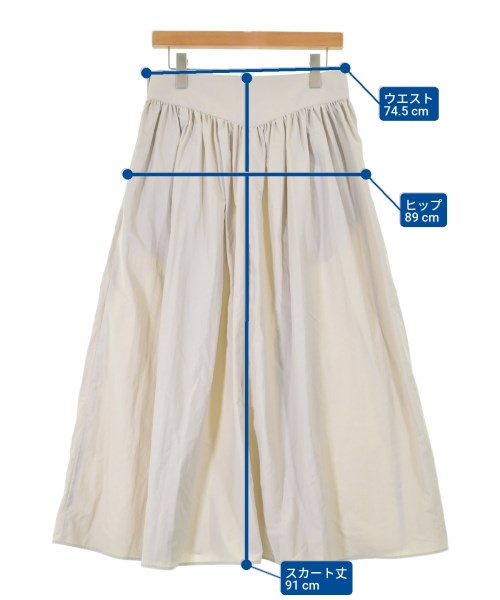 uncrave（アンクレイヴ）ロング・マキシ丈スカート 白 サイズ:2(M位) レディース/2200670558025