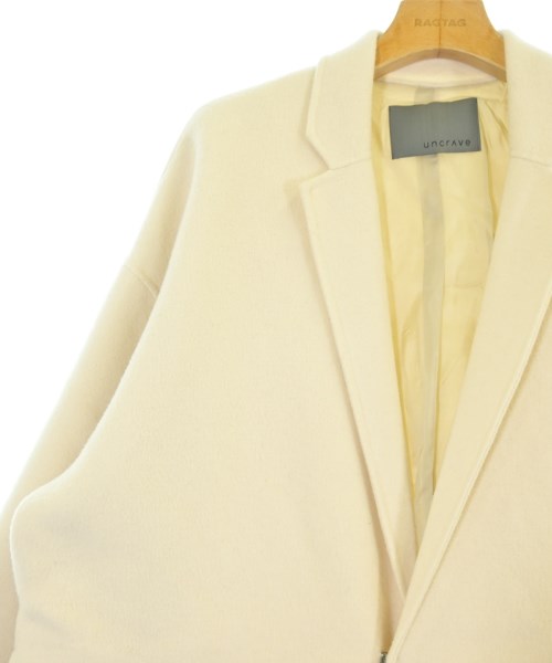 uncrave（アンクレイヴ）チェスターコート 白 サイズ:1(S位) レディース/2200652251036