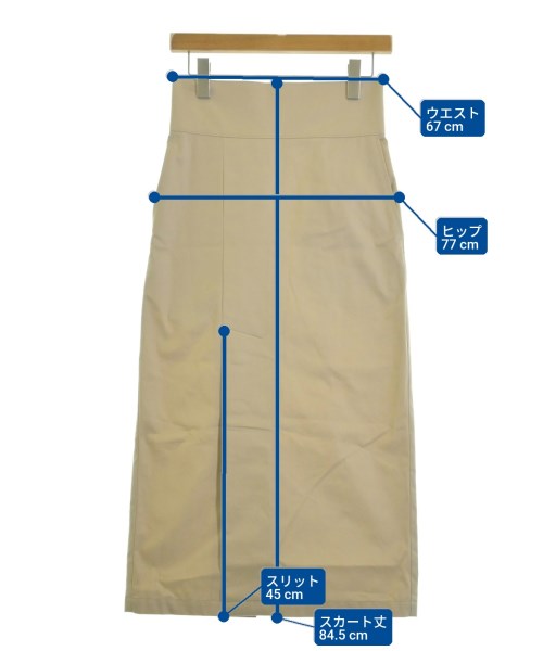 uncrave（アンクレイヴ）ロング・マキシ丈スカート ベージュ サイズ:0(XS位) レディース/2200645988062