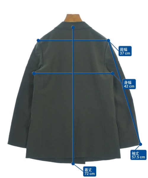 uncrave（アンクレイヴ）テーラードジャケット 緑 サイズ:1(S位) レディース/2200664290016