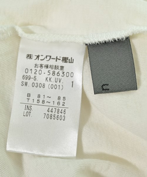 uncrave（アンクレイヴ）Tシャツ・カットソー 白 サイズ:1(S位) レディース/2200720045062