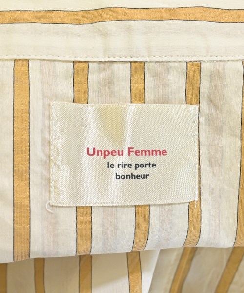 Unpeu Femme（アンプーファム）カジュアルシャツ ベージュ サイズ:F レディース/2200689425035