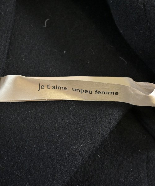 Unpeu Femme（アンプーファム）ステンカラーコート 黒 サイズ:F レディース/2200687512010